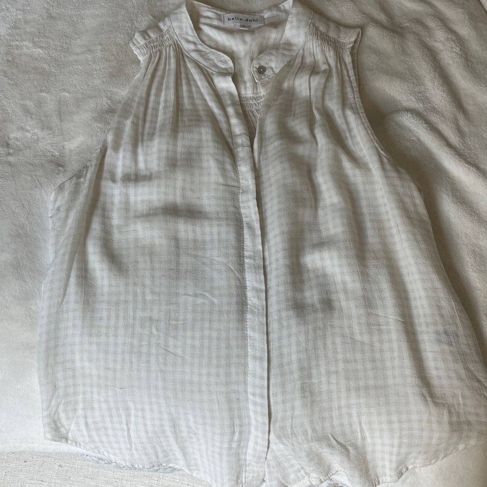 Bella Dahl White Sleeveless Top